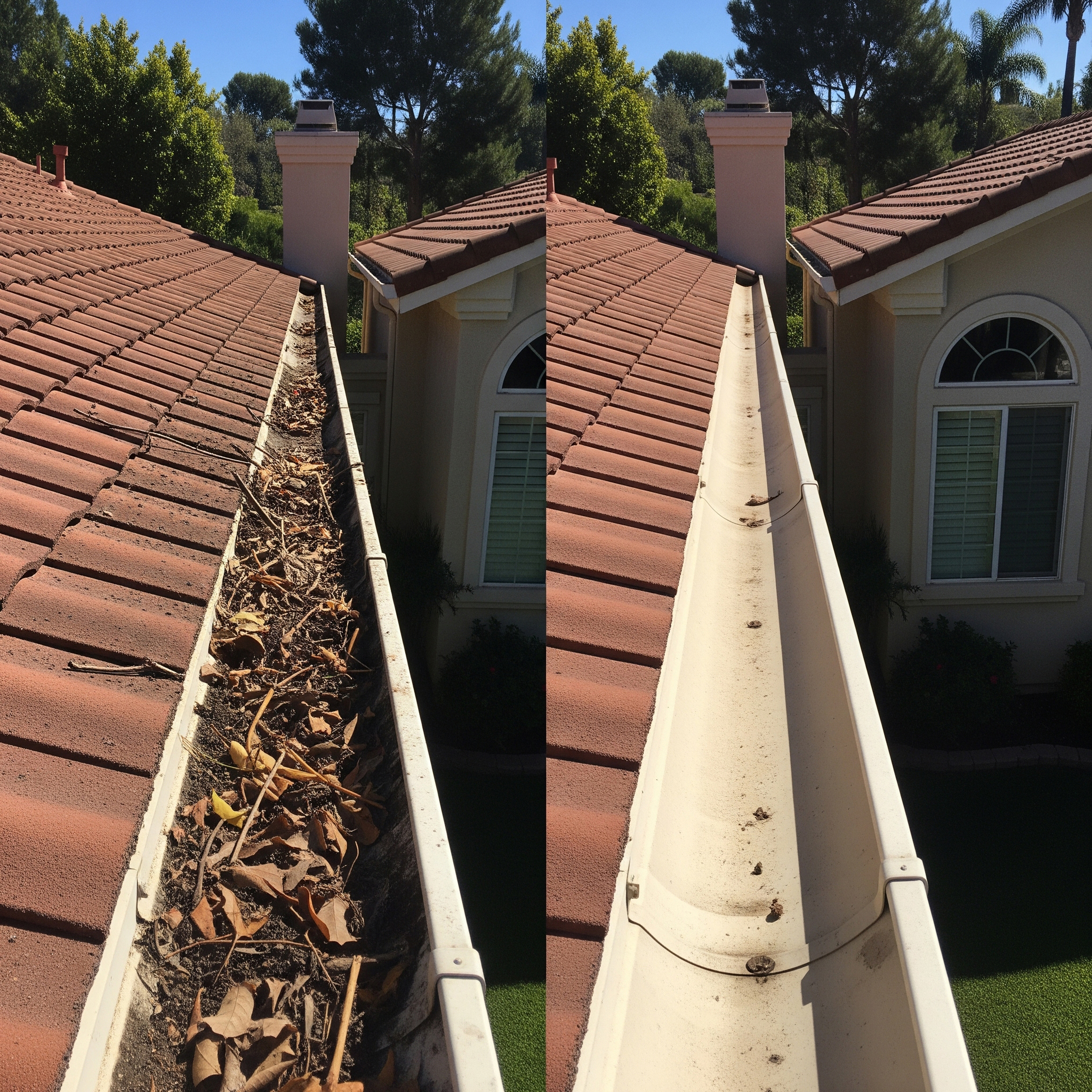 Gutters Before Cleaning